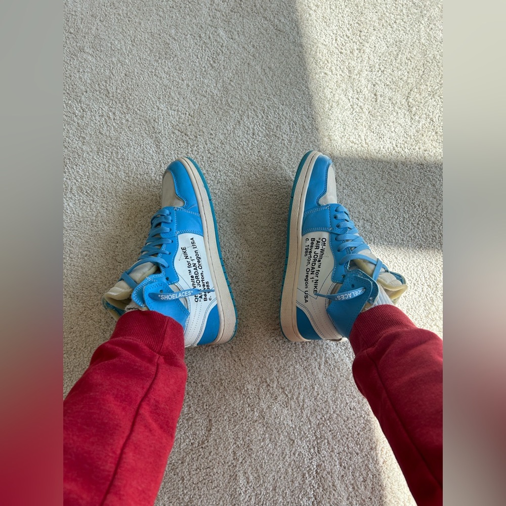 Off white Jordan 1 UNC Size 7 Men’s Used